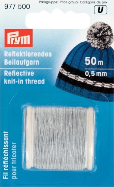 Prym Reflecting knit-in thread 0.5 mm x 25 m