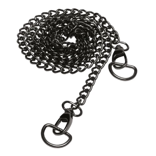 Go Handmade Pasek do torby Metalowy łańcuszek, 120 cm Szary