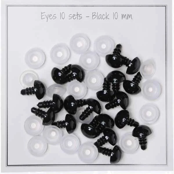 Okulary ochronne Go Handmade czarne 10 mm (10 par)