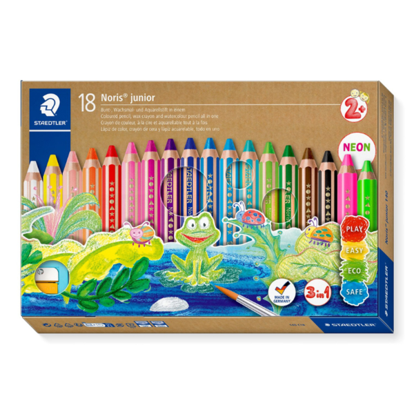 STAEDTLER Kredki Buddy 3-w-1, 18 sztuk