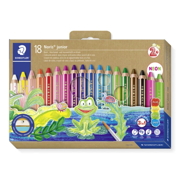 STAEDTLER Kredki Buddy 3-w-1, 18 sztuk – Zdjęcie główne