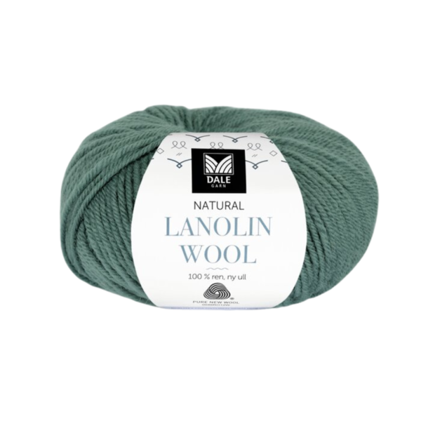 Dale Lanolin Wool 1430 Szaro-zielony