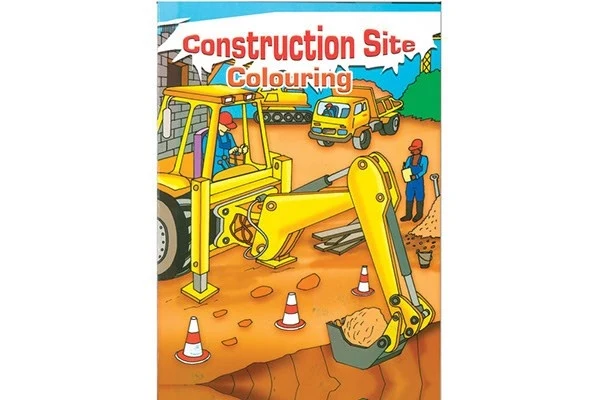 Malebog A4 Construction Site, 16 sider
