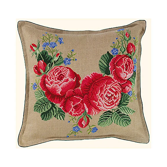 Embroidery kit Cushion Roses