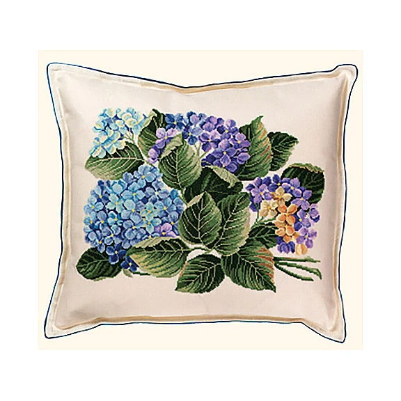 Embroidery kit Cushion Hydrangea