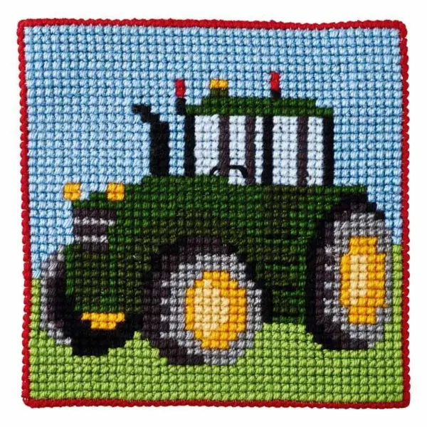 Children's Embroidery Kit Tractor