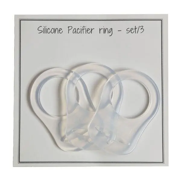 Go Handmade Silicone O-ring with Adapter (3 pcs), Transparent