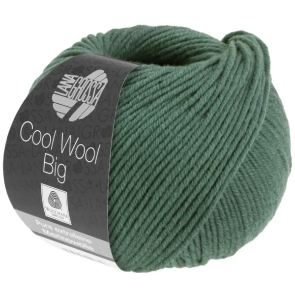 Lana Grossa Cool Wool Big 1004 Zielony mech