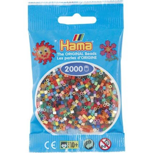 Hama Mini Beads, 2000 pieces
