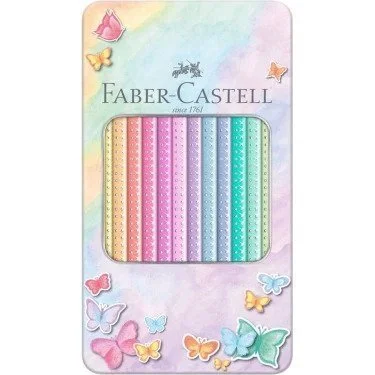 Faber-Castell, Kredki kolorowe pastelowe Sparkle, zestaw 12 sztuk