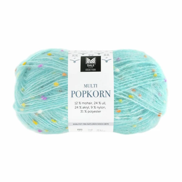 Gjestal Multi Popkorn 507 Jasna turkusowa
