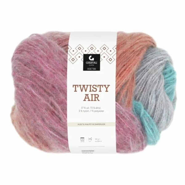 Gjestal Twisty Air 9107 Flaming/turkusowy nadruk