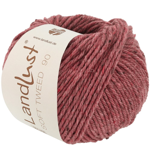 Lana Grossa Landlust Soft Tweed 90 28 Stary róż melanż