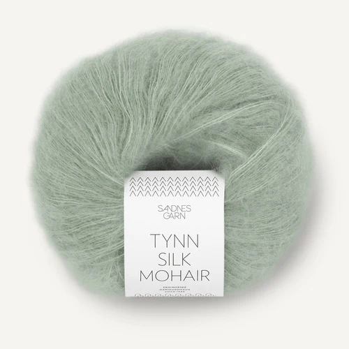 Sandnes Tynn Silk Mohair 8521 Zagaszony jasnozielony
