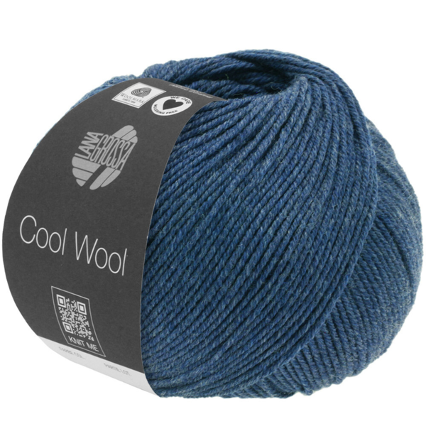 Lana Grossa Cool Wool Mélange 1490 Ciemnoniebieski melanżowy