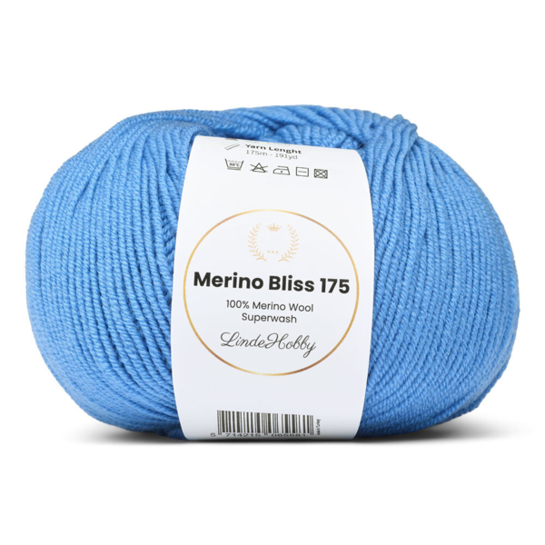 LindeHobby Merino Bliss 175 23 Błękit nieba