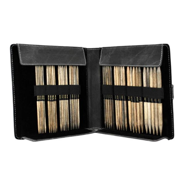 LYKKE Zestaw drutów skarpetkowych Driftwood, Szary, 15 cm (4.00-9.00 mm)