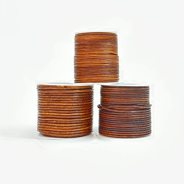 HobbyArts Sznurek Skórzany, 10 m, Ciemny Naturalny