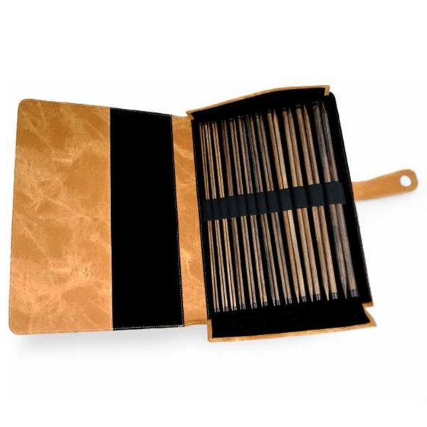 LYKKE Zestaw Prostych Drutów Umber, Tan, 35 cm