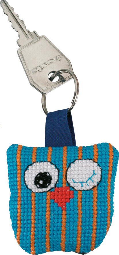 Zestaw do haftu Sowa z pionowymi paskami 5 x 5 cm