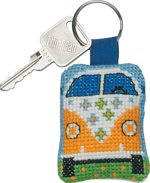 Zestaw do haftu Żółty samochód 5 x 6 cm