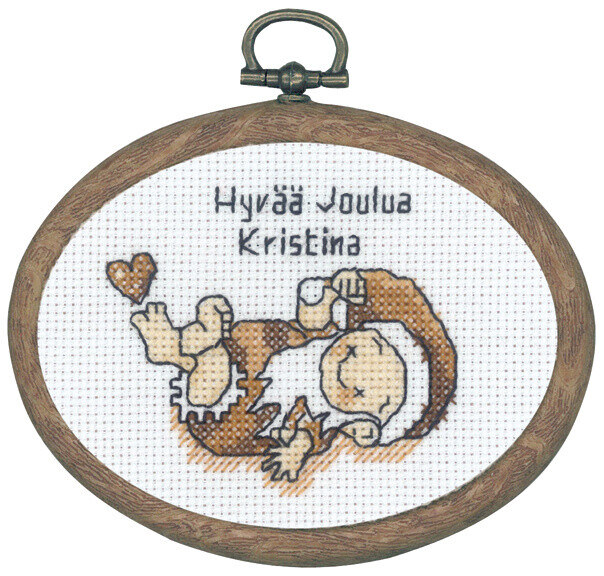 Zestaw do haftu Leżący skrzat m/5961/60 9 x 7 cm