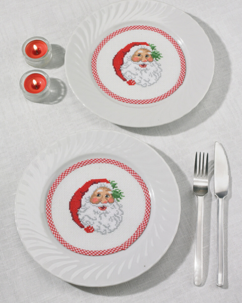 Zestaw do haftu Święty Mikołaj flakon Ø16 cm