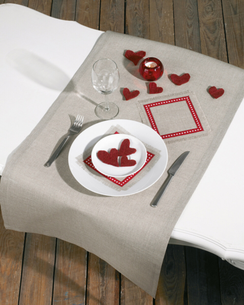 Zestaw do haftowania serwetek 2 sztuki 18 x 18 cm