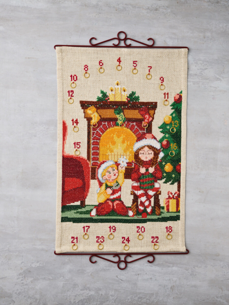 Zestaw do haftu Dzieci przy kominku 5135/40 40 x 62 cm