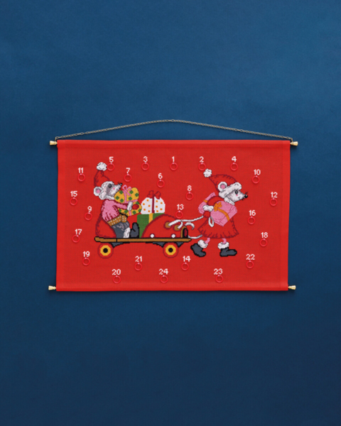 Zestaw do haftowania Mysz w wrotce 46 x 30 cm B5205/46