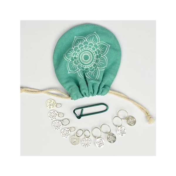 KnitPro Chakra Markery Oczek, Srebro