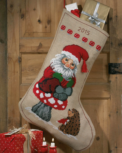 Zestaw do haftowania Skrzat i jeż 60 x 84 cm