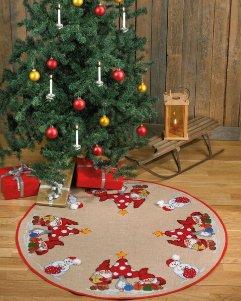 Zestaw do haftu Muchomor i skrzaty Ø 116 cm