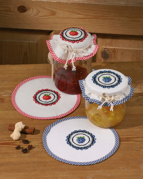 Zestaw do haftu Jeżyny 2 szt. 16 cm Ø