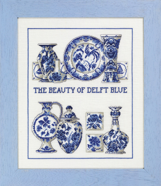 Zestaw do haftu Delft blue 36 x 43 cm