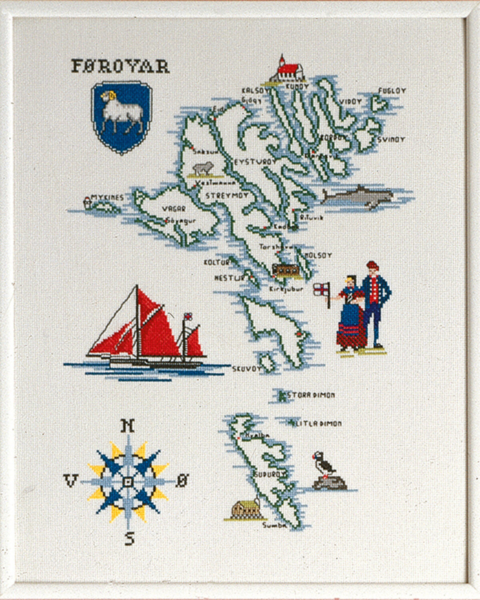 Zestaw do haftu Wyspy Owcze 37 x 46 cm