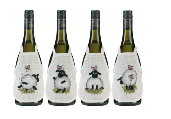 Zestaw do haftu Owiec / motyl 0330B x 4 10 x 15 cm