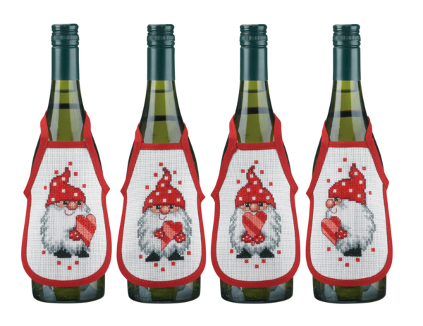 Zestaw do haftu Skrzaty i serca 10 x 15 cm