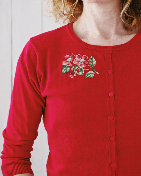 Zestaw do haftu Kwiaty 8 x 6,5 cm