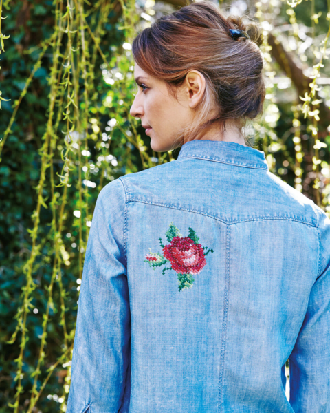 Zestaw do haftu Różany 10 x 10 cm