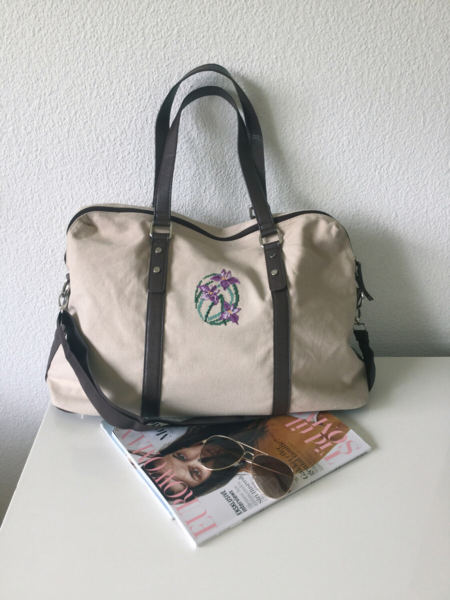 Zestaw do haftu Kwiaty fioletowe 7 x 9 cm