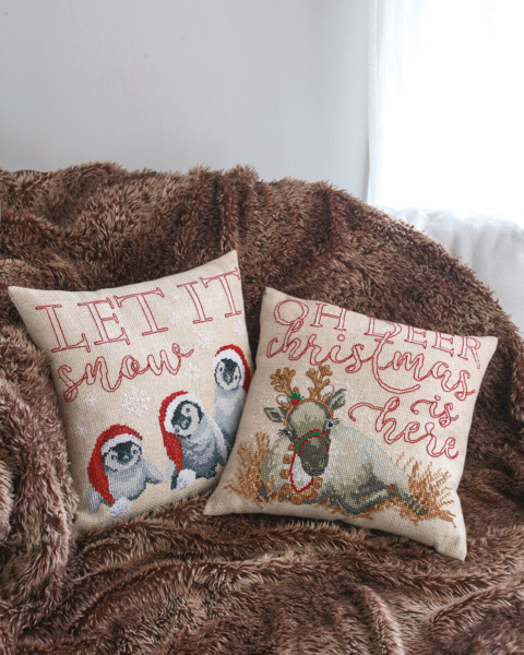 Zestaw do haftu Let it snow 40 x 40 cm