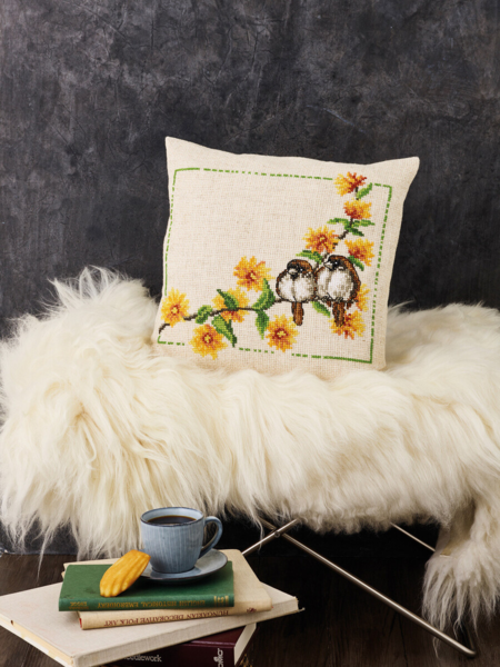 Zestaw do haftowania Jaskier & Wróble 40 x 40 cm