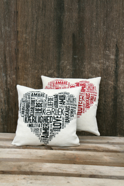 Zestaw do haftu Love czarny 39 x 39 cm