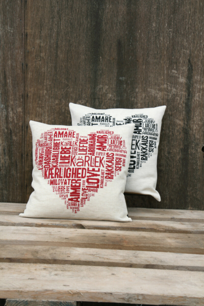 Zestaw do haftu Miłość czerwony 39 x 39 cm