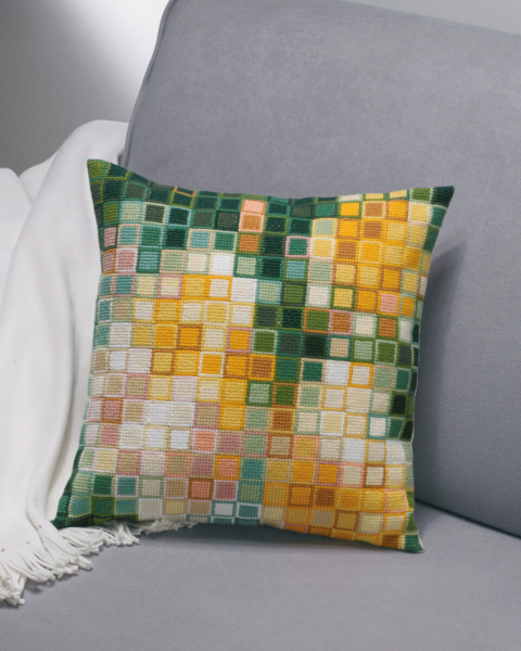 Zestaw do haftu Pikselowe róże 38 x 38 cm