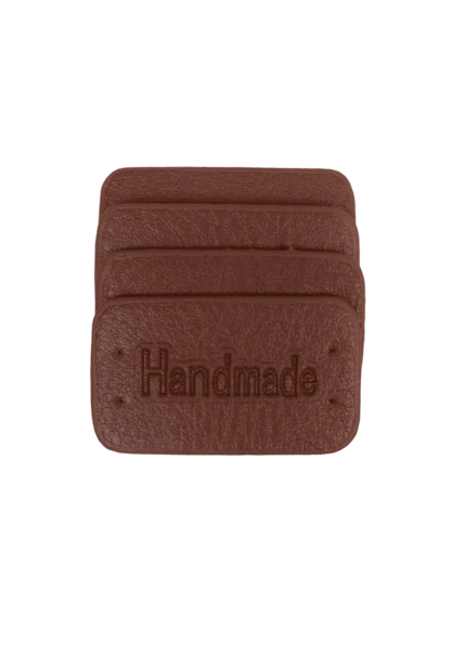Go Handmade Handmade Label, 4 szt.: Brązowy