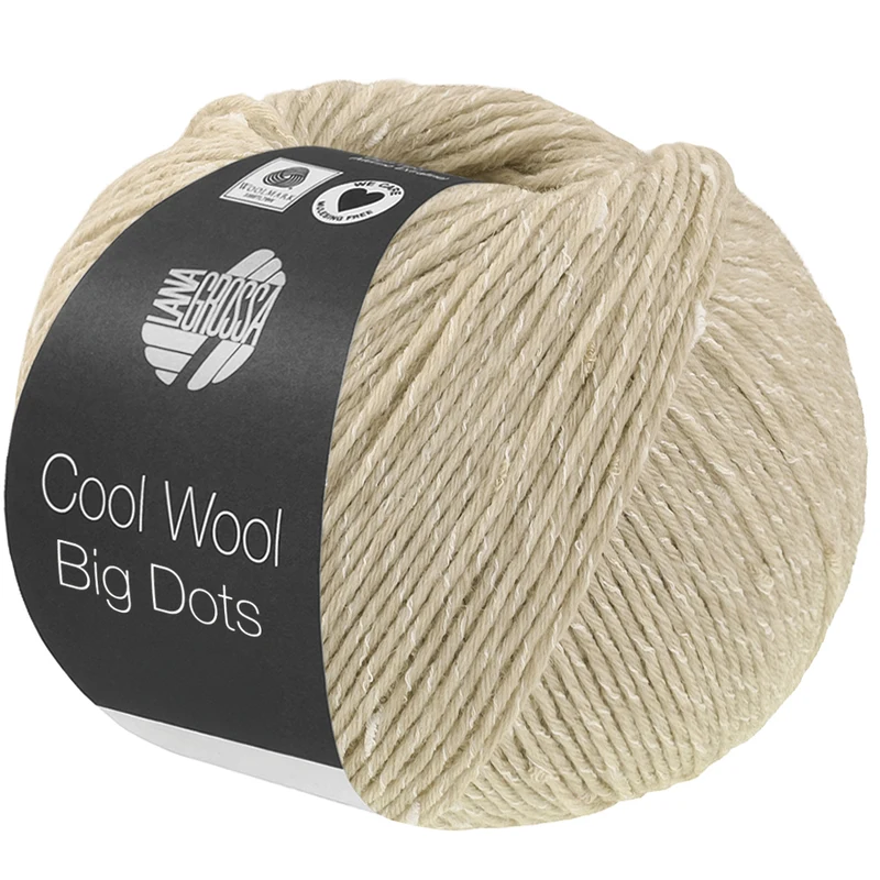 Lana Grossa Cool Wool Big Dots 112 Naturalny