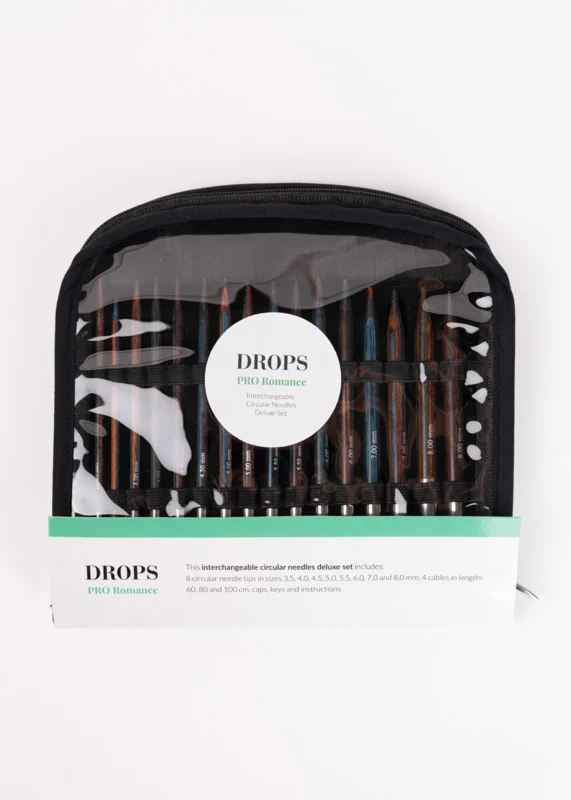 DROPS Pro Romance Zestaw Deluxe Wymiennych Drutów z Żyłką