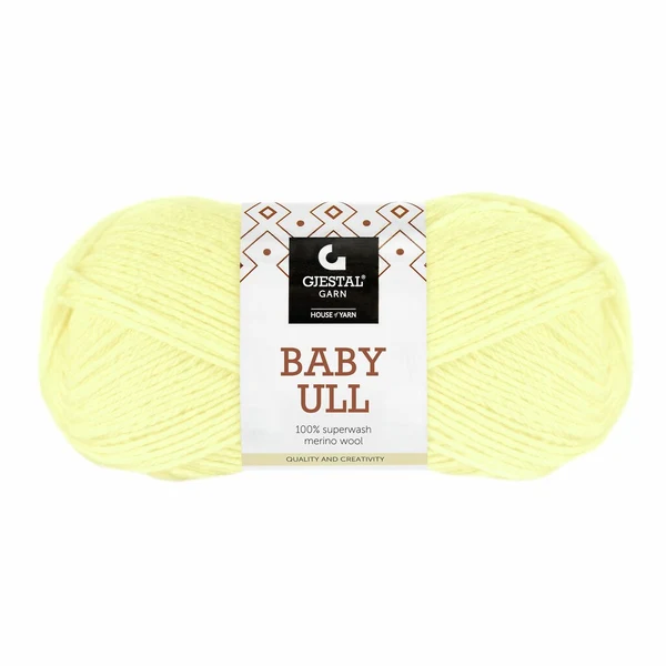 Gjestal Baby Ull 8552 Jasny żółty